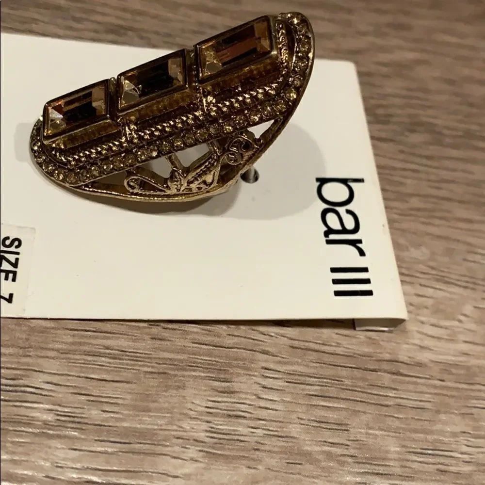 Bar ||| gold ring - Picture 2 of 6